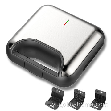 Waff Sandwich Maker 2 lát Sandwich Sandwich Bữa sáng Bữa sáng Máy giặt có thể tháo rời Waff / Grill Sandwich